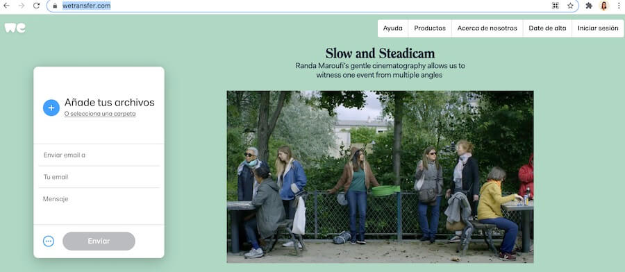 Envío de archivos pesados