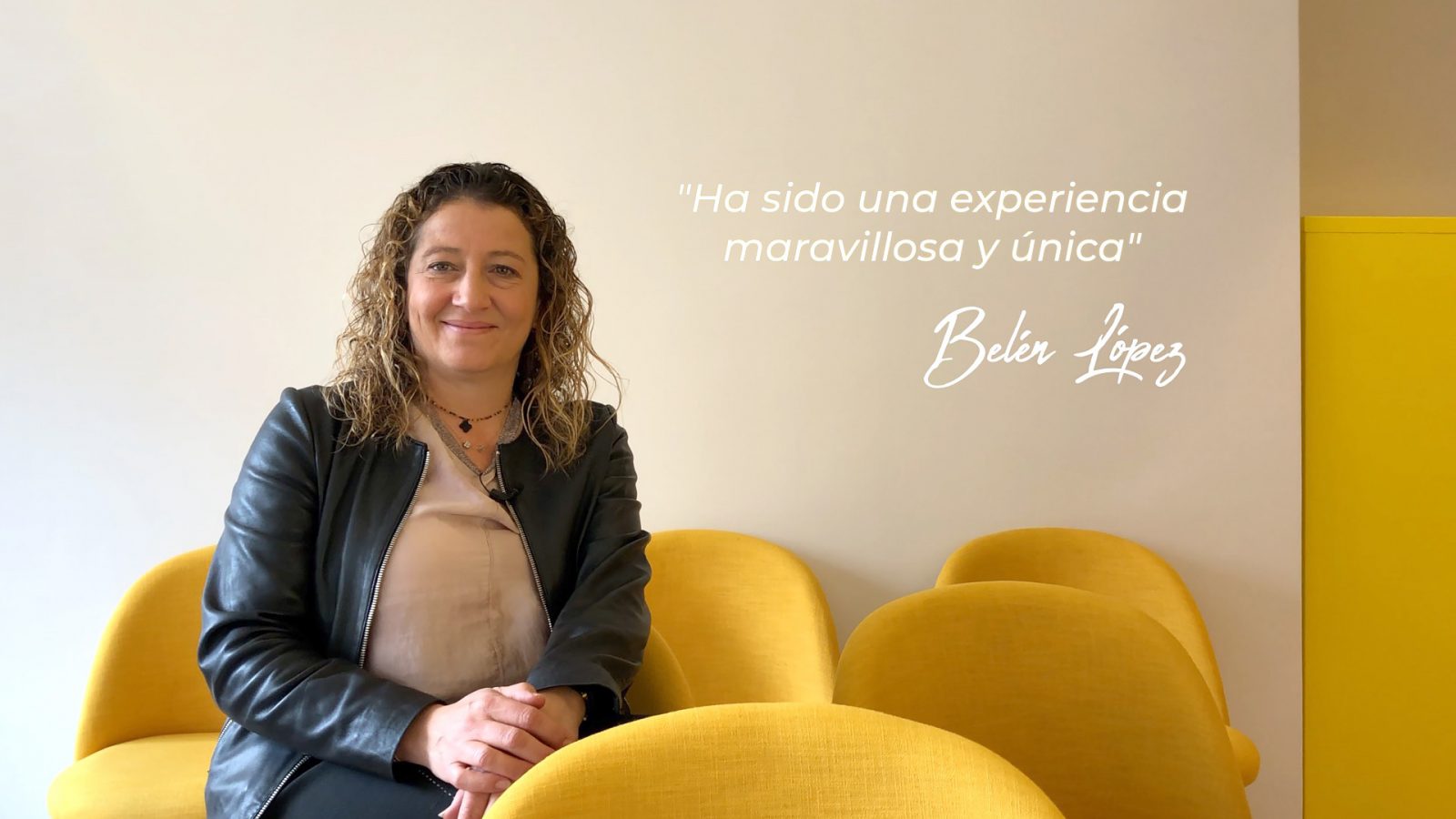 Retrato de Belén López, madre de estudiante en el programa "Estados Unidos en familia" J1