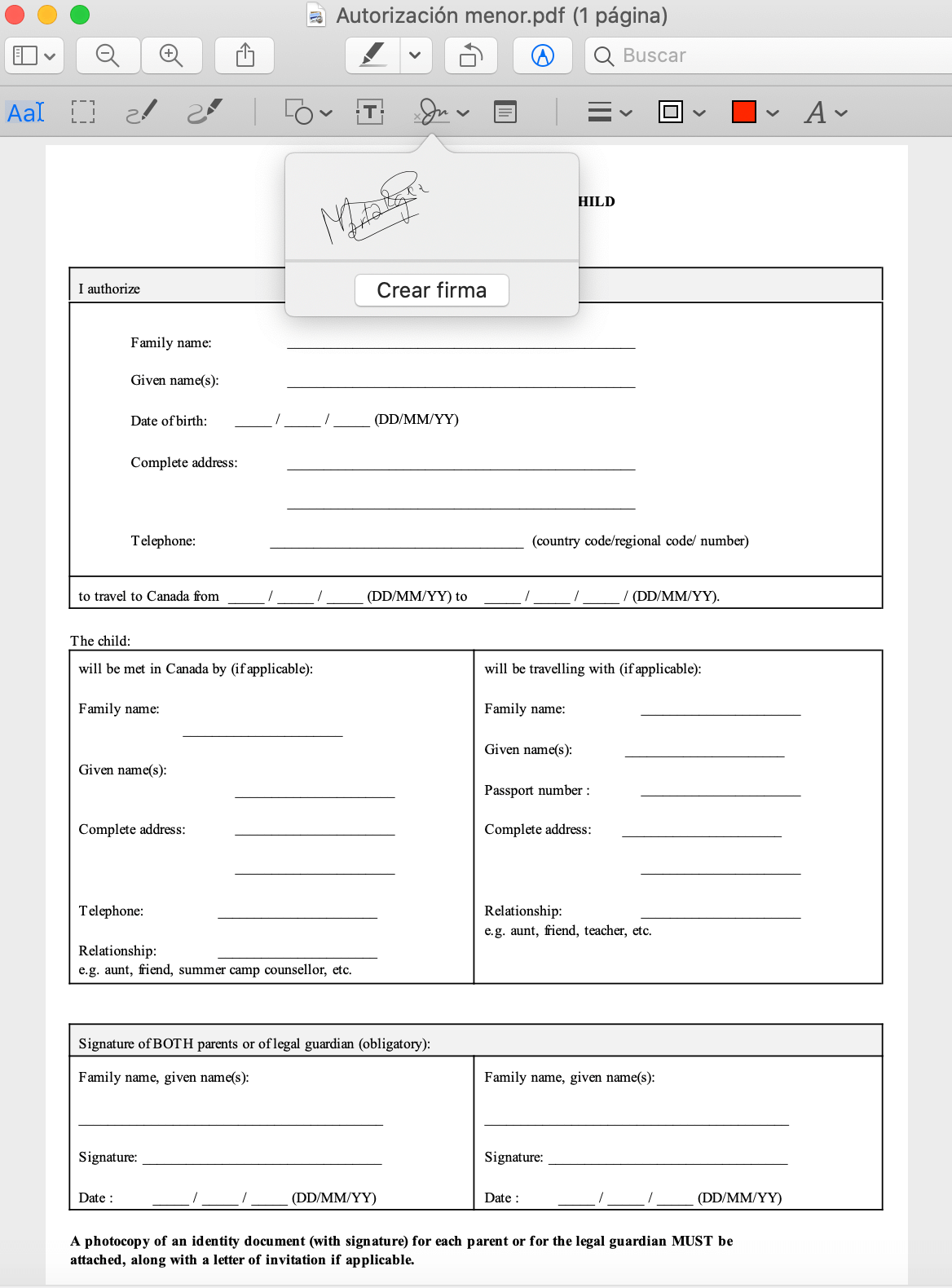 Crear una firma digital