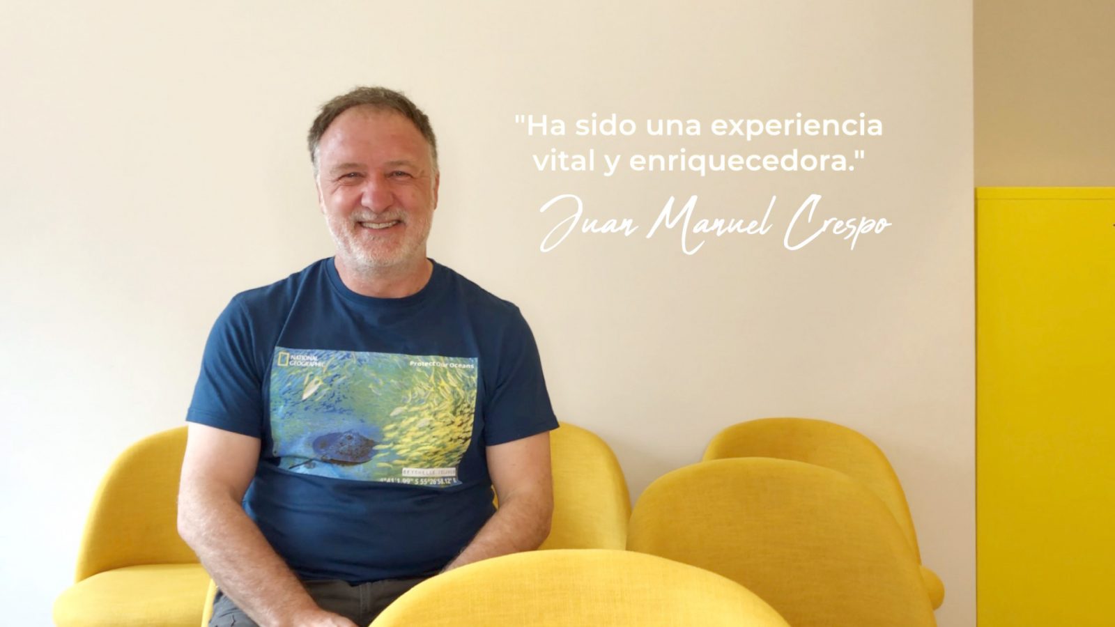 Retrato de Juan Manuel Crespo, padre de estudiante en el programa "Canadá en Familia"