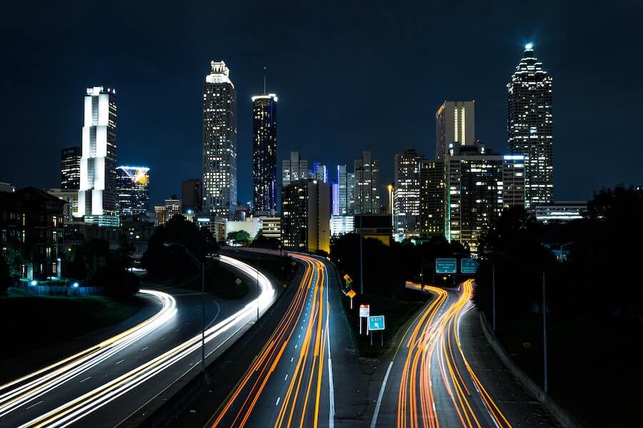 skyline de noche